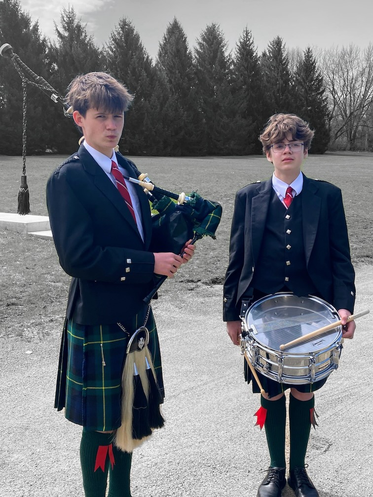 Cole and Kyle Anderson — Professional Pipers and Drummers in Highland Dress